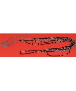 Jewelry-SKU#x123/Necklace-4 Strand Silver, Black and White Beads - $25.20