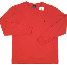 NEW VINTAGE Polo Ralph Lauren T Shirt!  Orange  Long Sleeve  USA FABRIC - £30.44 GBP