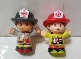 Fisher Price Little People Firefighters Girl and Boy - £9.63 GBP