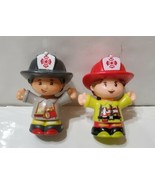 Fisher Price Little People Firefighters Girl and Boy - £9.59 GBP
