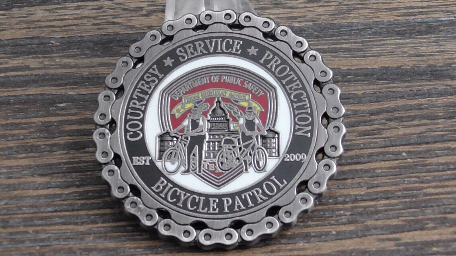 Texas Highway Patrol DPS Department Of Public Safety Bicycle Unit Challe... - $32.66