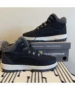 NIB Weatherproof Landon Men&#39;s Winter Leather Suede Boots Size 8 Dark Gre... - $29.69