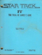 Star Trek IV: The Trial of James T Kirk Original Story Treatment Trade B... - $9.74