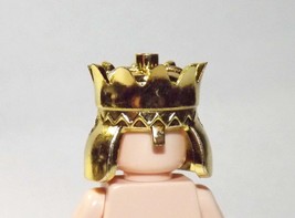 USA Minifigure Toy Golden King Crown Collection D6 - $5.12