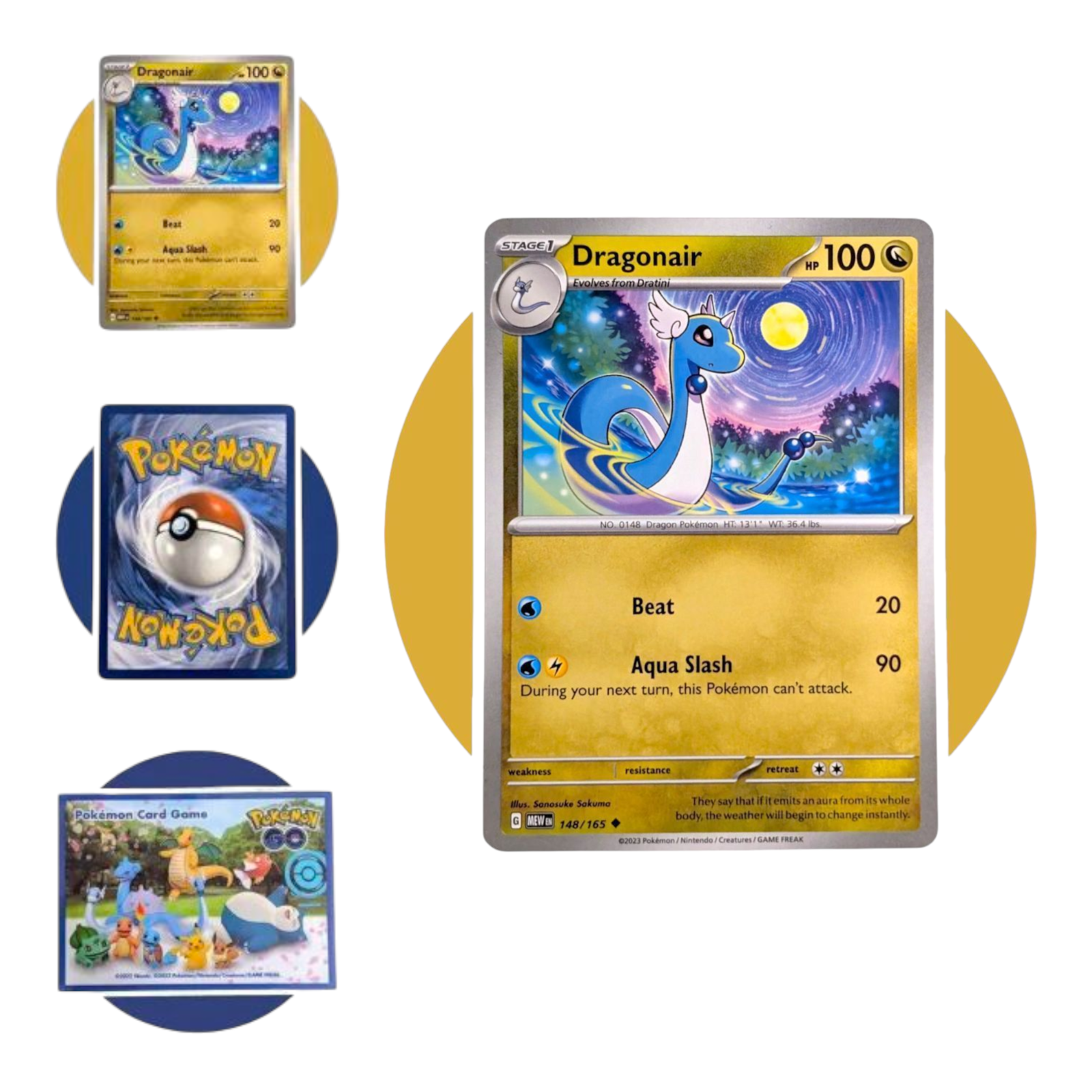 Scarlet &amp; Violet 151 Pokemon Card (HH89): Dragonair 148/165 - $4.90