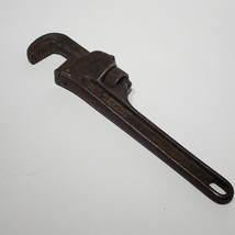 Vintage Adjustable RIDGED 8 Inch Pipe Wrench The Ridge Tool Co. Elyria O... - $14.95