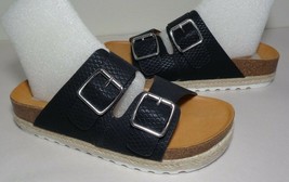 DV Dolce Vita Size 8 M CARTHER Black Slide Sandals New Women&#39;s Shoes - £79.01 GBP