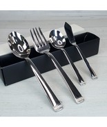 Wedgwood VERA WANG 4pc Hostess Serving Ware Meat Fork Spoons Butter Knif... - $33.94