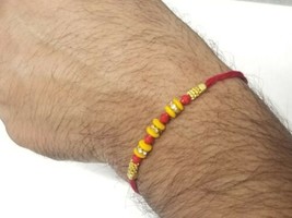 Lucky Hindu Red Thread stunning Evil Eye Protection Bracelet Talisman Amulet FF1 - £4.13 GBP