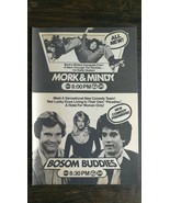 Vintage 1980 Mork &amp; Mindy &amp; Bosom Buddies Full Page Original TV Series A... - £5.22 GBP