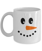 Snowman Face Mug Christmas Winter Holiday For Coffee Tea Cocoa - £11.79 GBP