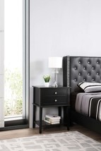 Modern Black Nightstand | Minimalist Bedside Table - $147.99