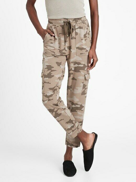 Banana Republic Jogger Cargo Pants Camo Soft Baby Terry Great Gift NEW S-XL