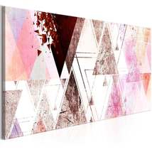Tiptophomedecor Abstract Canvas Wall Art - Geometric Evolution Narrow - Stretche - £73.06 GBP+
