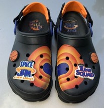 Crocs Space Jam 2 Size M9 W11 Tune Squad Classic All-Terrain Clog Black JIBBITZ - £20.96 GBP