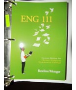 English 111 Custom Edition for Rowan Cabarrus Community College Book EUC - £29.20 GBP