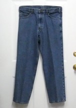 R&amp;K Brand Size: 33&quot; x 30&quot; Mens Medium Blue Denim Regular Leg 5 Pocket Jeans - £7.07 GBP