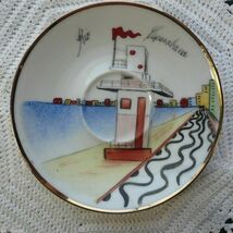 Small Hand Painted 4" Saucer Zitrin Brasil Rio Copacabana Pintadu Brazil - $4.20