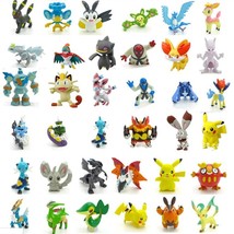Set of 24 Pokémon Figures 1&quot; Birthday Cake Topper Figurines Play Set - £9.45 GBP