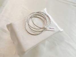 Style &amp; Co.7&quot; Silver Tone Bangle Bracelet F101 $24 - $10.36