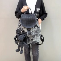 FIRMRAN Fashion Unisex Hobo Style Denim Doll Retro Backpack Personalized Drawstr - £157.82 GBP