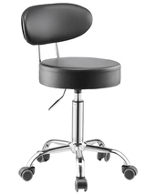 VEVOR Shop Stool with Backrest, Pneumatic Garage Seat/Work Stool with Wh... - $58.90