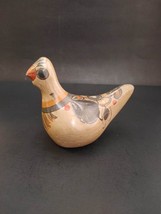 Tonala Mexican Folk Art Collectible Pottery Dove Bird Figurine 6” Painted - £10.24 GBP