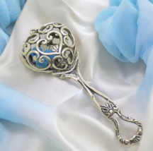 1 x Vintage Italian Handmade Genuine Silver LIFE SIZE Small Baby Blue Ra... - $30.34