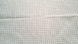 Fabric Timeless Brown &amp; White Checkerboard Oval 15&quot; x 13&quot; $1.45 - $1.45