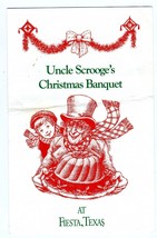 Uncle Scrooge&#39;s Christmas Banquet at Fiesta Texas Program 1990&#39;s - £13.92 GBP