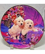 Labrador decorative plate yellow puppies by Royal Doulton England - £5.76 GBP