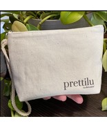 Small Cotton Cosmetic Bag Wristlet Pouch Fabric Makeup Bag Pouch Canvas Zippered - $14.84