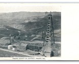 Derricks in Fresno County Oil District Fresno California CA UNP UDB Post... - $4.90
