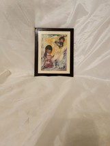 Vintage Mini Ted DeGrazia Laminated Art Print Bell of Hope - $534.05 MXN