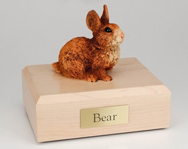 Rabbit Brown &amp; White Figurine Pet Cremation Urn Avail 3 Different Color/... - £133.36 GBP+