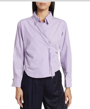 70/21 High-Low Long Sleeve Top, Designer Luxury, Large. Purple, NWT - $92.57