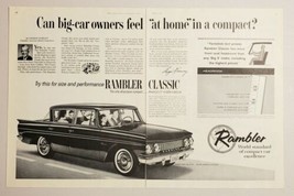 1961 Print Ad Rambler Classic 4-Door Car George Romney President American Motors - £12.21 GBP