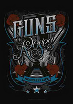 Guns n&#39; Roses Poster Flag Reckless Life - $379.96 MXN