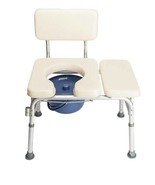 Upholstered commode chair---CST3081 Multifunctional Aluminum Elder - $60.00