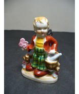 Porcelain Figure Made in Occupied Japan Boy with Flowers and Basket with... - $238.02 MXN
