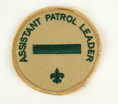 Vintage BSA Boy Scout Assistant Patrol Leader Single Stripe Embroidered Patch - £3.11 GBP