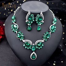 C20 Vintage Necklace Earring Jewelry Set for Women Wedding Party Gift Romantic F - £20.38 GBP