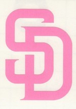 Pink San Diego Padres fire helmet window decal sticker up to 12 inches - £2.70 GBP+