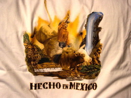 MEXICAN COWBOY RIDING BULL HECHO EN MEXICO T-SHIRT SHIRT - $11.37