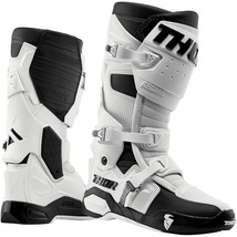 THOR MX Racing Mens Adult White/Black Radial MX SX Riding Boots Motocros... - $249.95