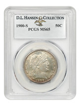 1900-S 50c PCGS MS65 ex: D.L. Hansen - £8,401.42 GBP