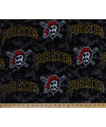 Pittsburgh Pirates MLB Baseball Sports Fleece Fabric Print by the Yard s... - £29.89 GBP