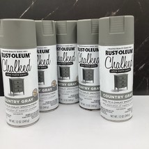Rust-Oleum 302593 Chalked Spray Paint, Ultra Matte, Country Gray, (5 Pack) - $54.45