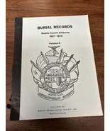 Burial Records Mobile County Alabama 1857-1870 Genealogy History Civil W... - £21.75 GBP