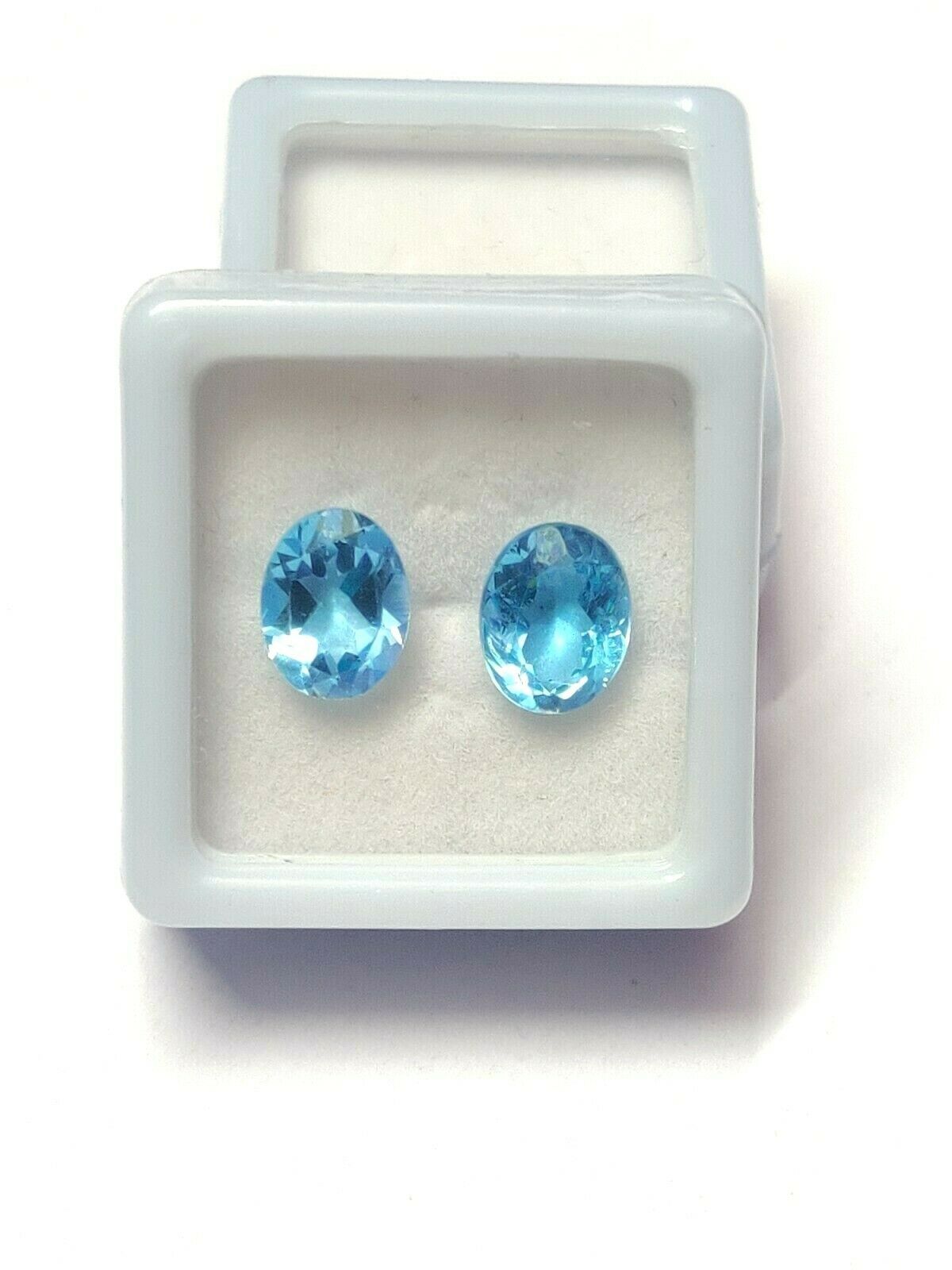 Primary image for Swiss Blue Topaz Gemstone 7x9 mm oval Cut Blue Topaz Loose Blue Topaz Stone AAA